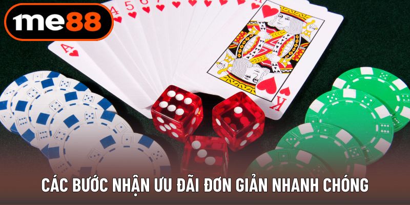 Các bước nhận ưu đãi đơn giản nhanh chóng